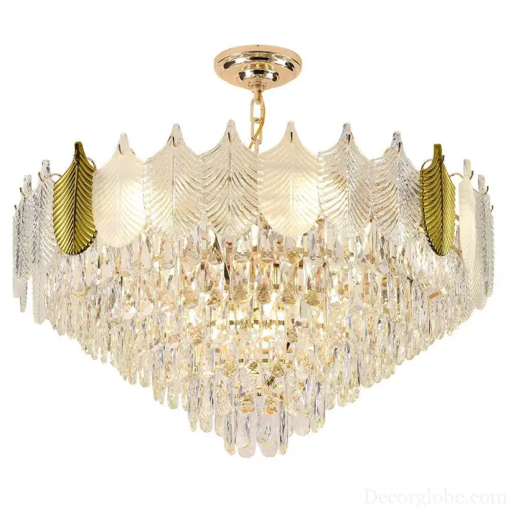 Light Luxury Crystal Chandelier - Elegance for Living, Dining, and Bedroom Illumination - DecorGlobe