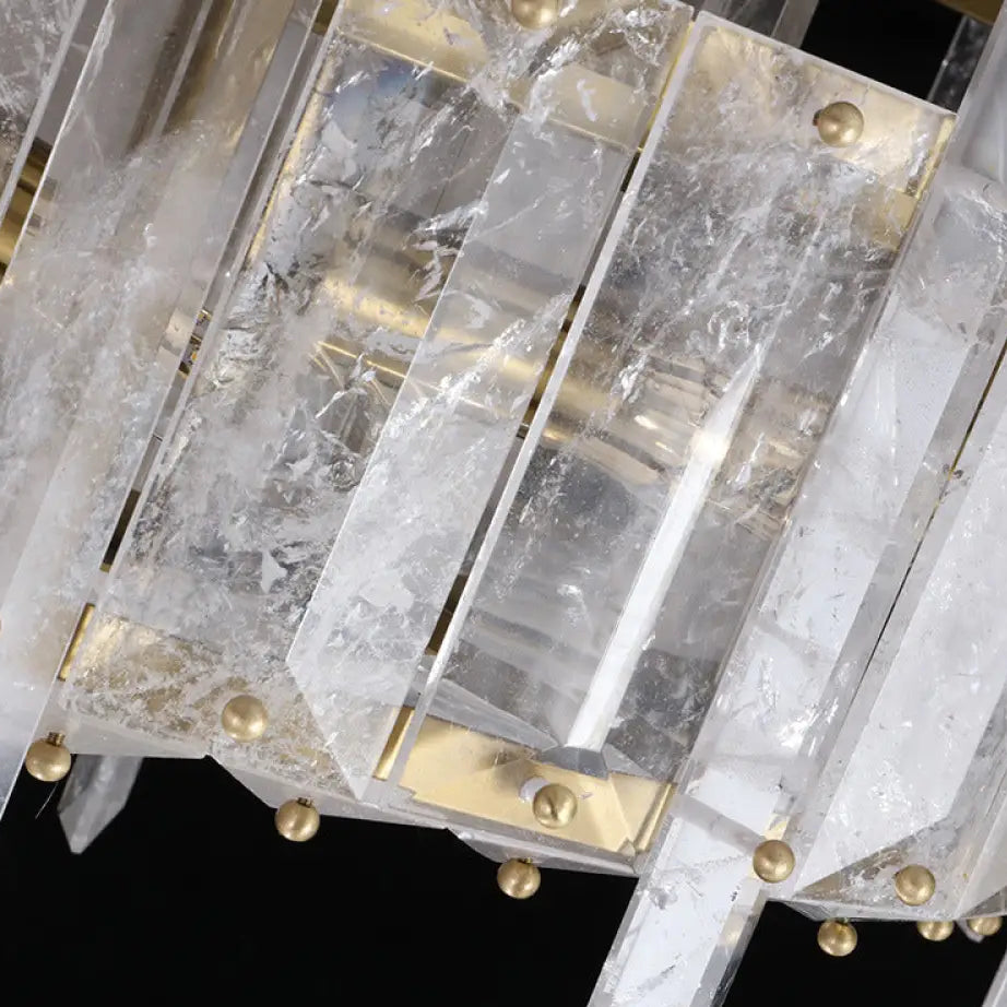 Light Luxury Crystal Chandelier for Living &amp; Dining Room Spaces D60cm