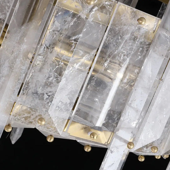 Light Luxury Crystal Chandelier for Living &amp; Dining Room Spaces D60cm