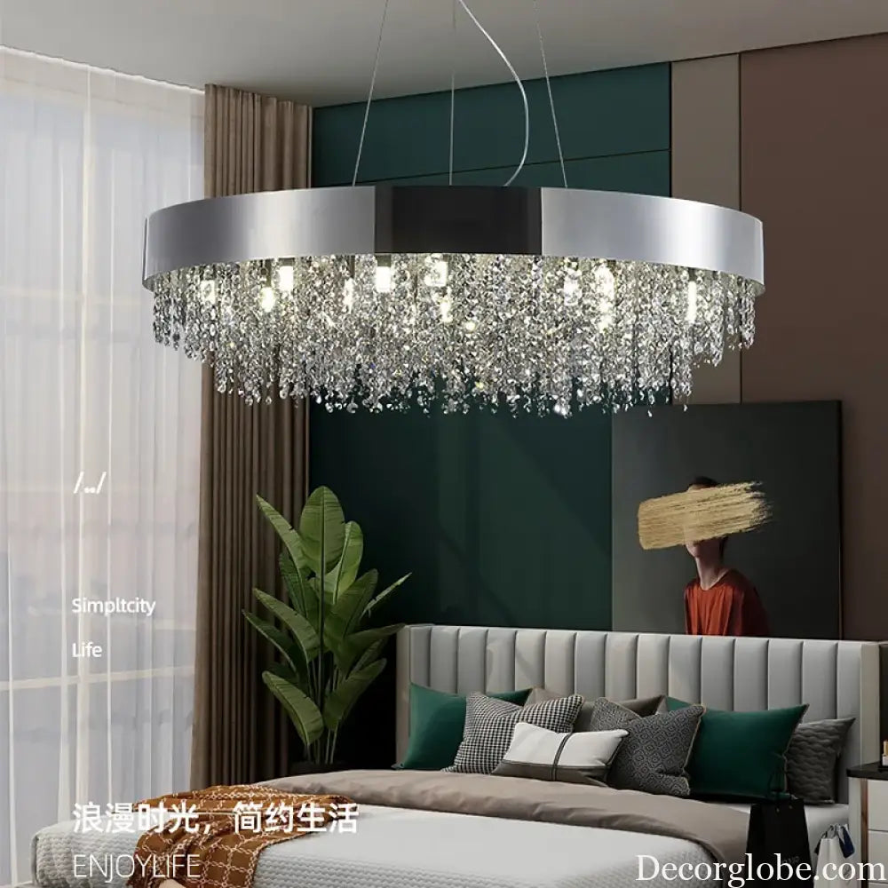 Elegant Light Luxury Crystal Chandelier - Modern Italian Creative Design for Living Rooms, Bedrooms, and Dining Rooms - DecorGlobe