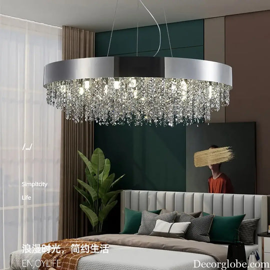 Elegant Light Luxury Crystal Chandelier - Modern Italian Creative Design for Living Rooms, Bedrooms, and Dining Rooms - DecorGlobe