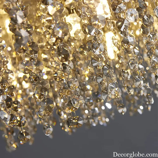 Elegant Light Luxury Crystal Chandelier - Modern Italian Creative Design for Living Rooms, Bedrooms, and Dining Rooms - DecorGlobe
