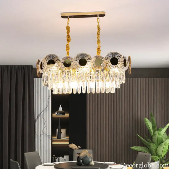 Light Luxury Crystal Chandelier - Post-Modern Elegance for Creative Living, Dining, and Bedrooms - DecorGlobe