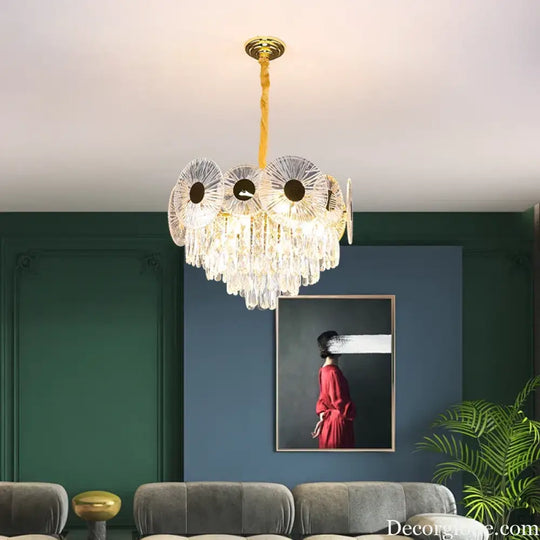 Light Luxury Crystal Chandelier - Post-Modern Elegance for Creative Living, Dining, and Bedrooms - DecorGlobe