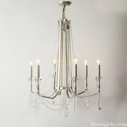 Nordic Style Crystal Chandelier Lighting - Elegance for Your Living Room Ceiling with French Inspired Large Chandeliers, Modern Staircase Lustre Cristal LED Lamp - DecorGlobe