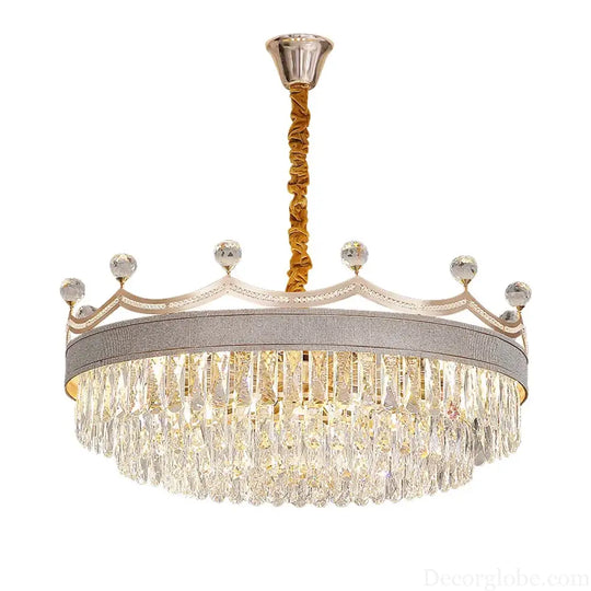Living Room Chandelier - Light Luxury Crystal Elegance for Modern Dining and Bedroom Ambiance - DecorGlobe