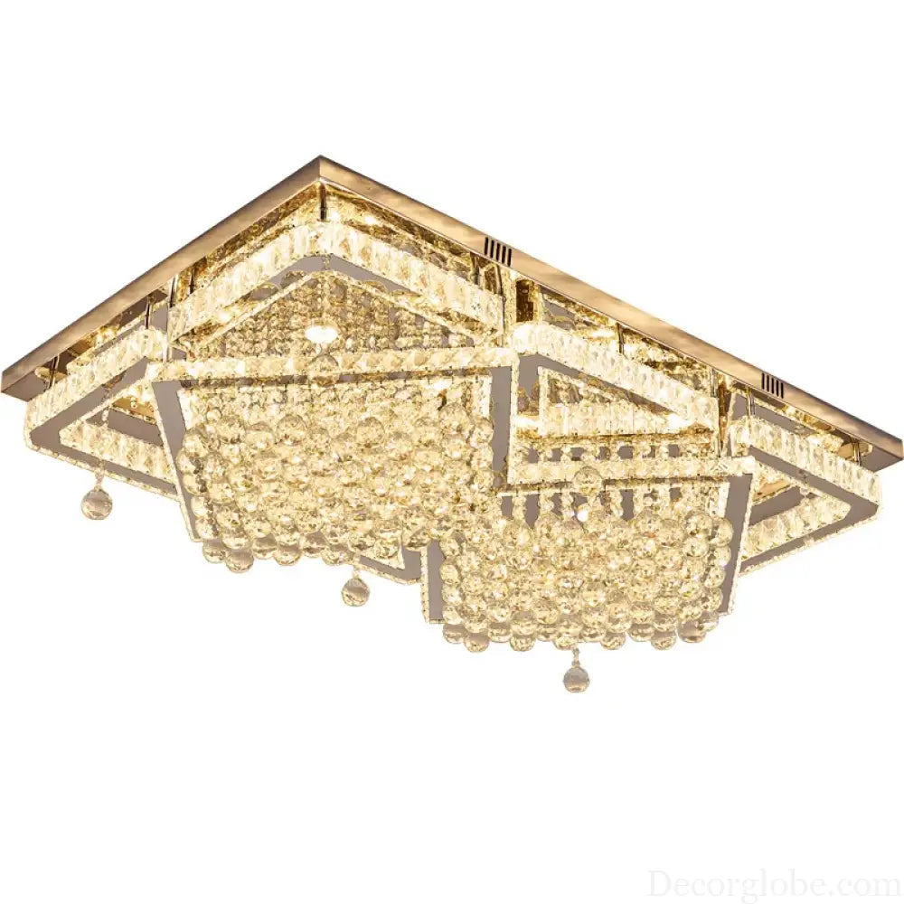 Modern LED Crystal Ceiling Light Luxury Ceiling Lamp for Living Room Bedroom Dining Room Kitchen Ceiling Lighting