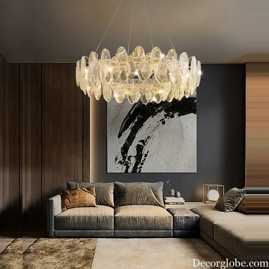 Luxurious Crystal Chandelier for Living Rooms and Master Bedrooms - Nordic Postmodern Minimalist Elegance - DecorGlobe
