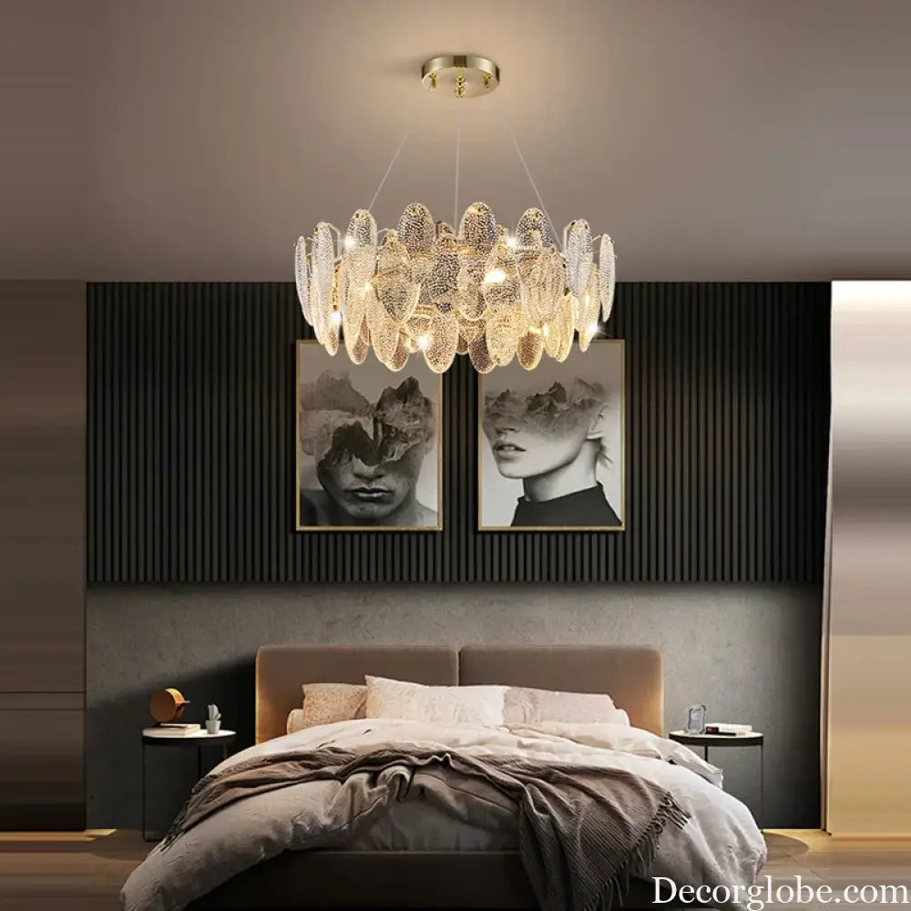 Luxurious Crystal Chandelier for Living Rooms and Master Bedrooms - Nordic Postmodern Minimalist Elegance - DecorGlobe