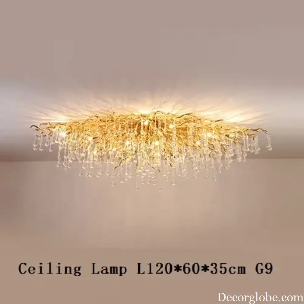 Maison - Modern Luxury Crystal  Water Drop Pendant Light, Perfect for Living Rooms, Bedrooms, Hotels, Villas, and Indoor Decor - DecorGlobe