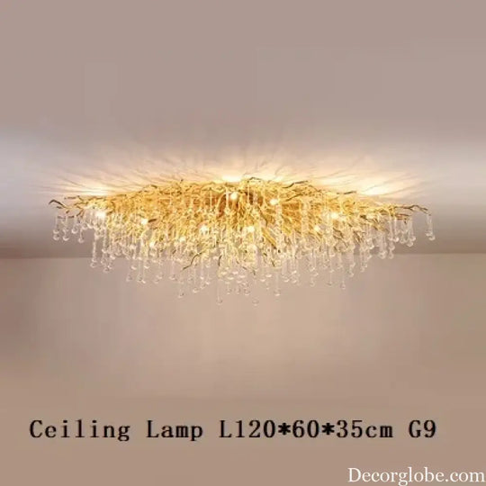 Maison - Modern Luxury Crystal  Water Drop Pendant Light, Perfect for Living Rooms, Bedrooms, Hotels, Villas, and Indoor Decor - DecorGlobe