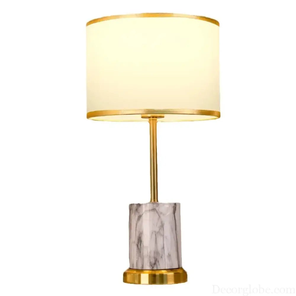 Élodie Nordic Iron Fabric Bedside Table Lamp E27 Modern Study Light