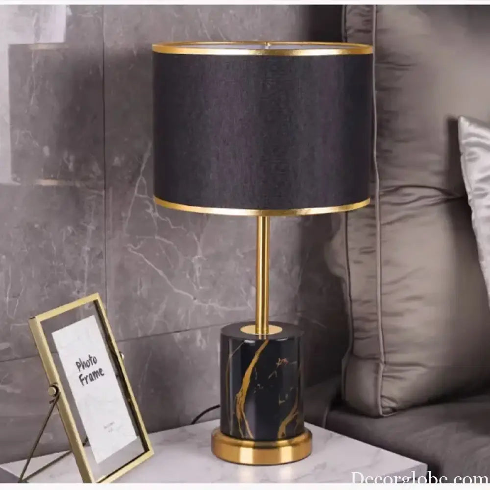 Élodie Nordic Iron Fabric Bedside Table Lamp E27 Modern Study Light