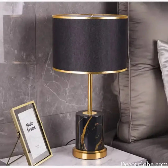 Élodie Nordic Iron Fabric Bedside Table Lamp E27 Modern Study Light