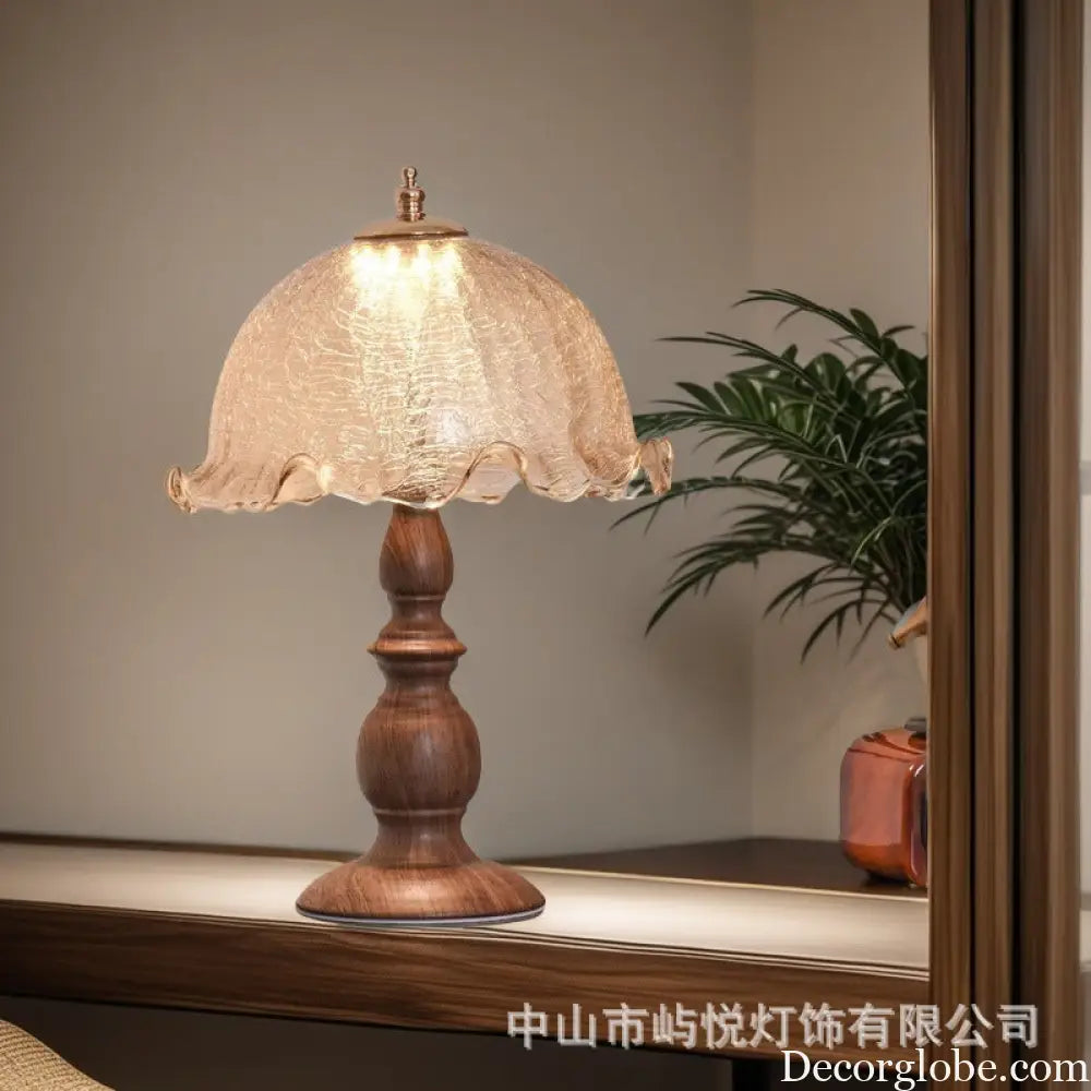 French Retro Middle Ancient Table Lamp Bedroom Bedside Lamp Advanced Sense American Style New Chinese Style Master