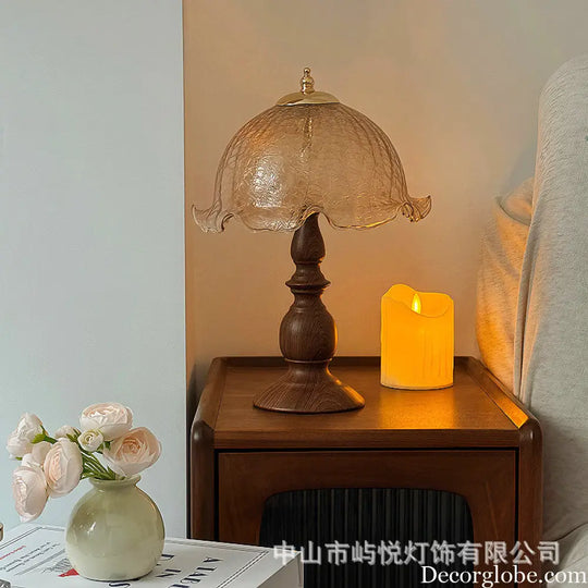 French Retro Middle Ancient Table Lamp Bedroom Bedside Lamp Advanced Sense American Style New Chinese Style Master