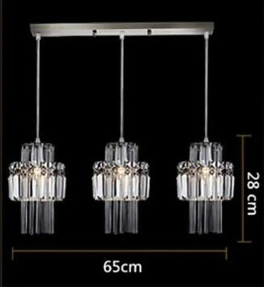 Creative Crystal Led Chandelier Light Indoor Plafon Lustre Pendant Ceiling Lamp In The Kitchen Home Decor Hanging Lamp