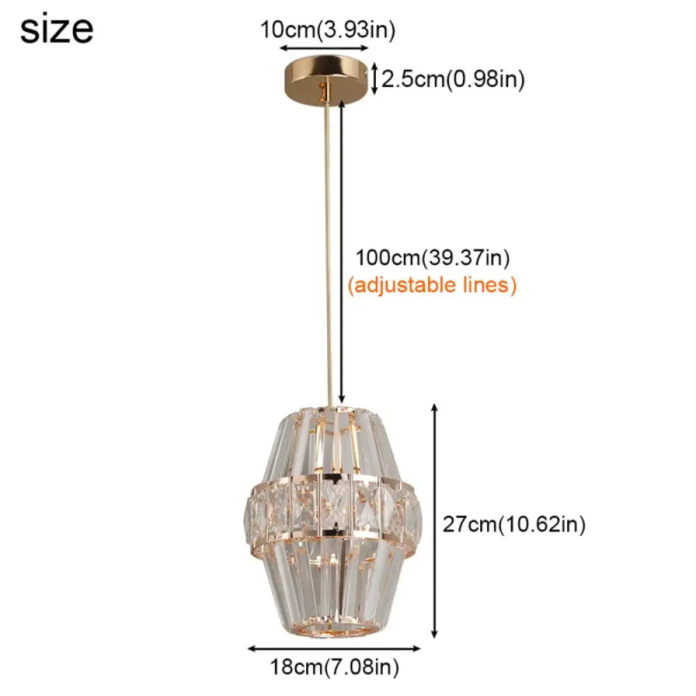 Creative Crystal Led Chandelier Light Indoor Plafon Lustre Pendant Ceiling Lamp In The Kitchen Home Decor Hanging Lamp