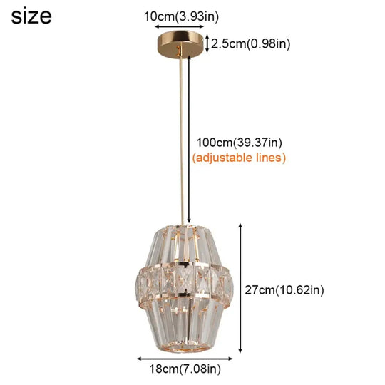 Creative Crystal Led Chandelier Light Indoor Plafon Lustre Pendant Ceiling Lamp In The Kitchen Home Decor Hanging Lamp