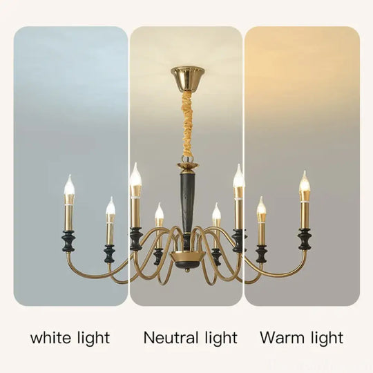 Milada Nordic Ceiling Chandelier with LED Candle Lights Chandelier
