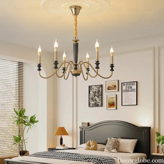 Milada Nordic Ceiling Chandelier with LED Candle Lights Chandelier