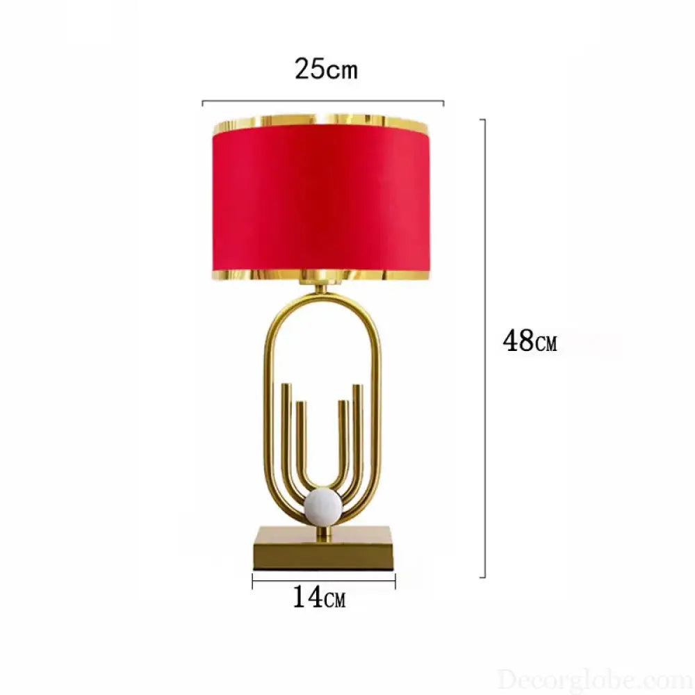 Orléans Modern Gold Geometric Table Lamp - Table Lamp
