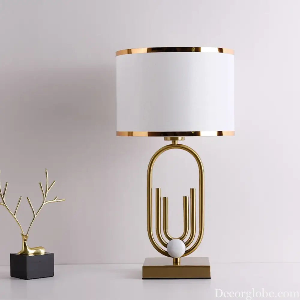 Orléans Modern Gold Geometric Table Lamp - Table Lamp