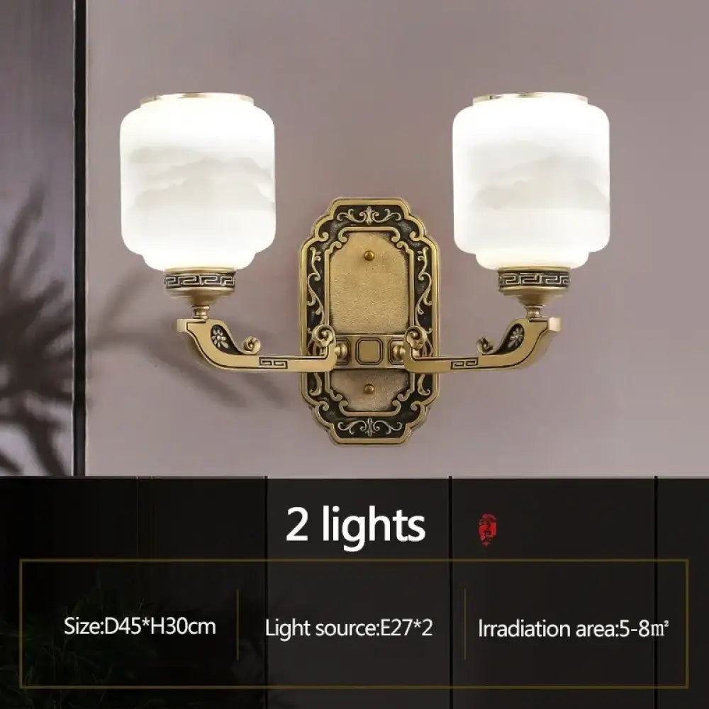 Modern Brushed Glass Chandelier for Living Room and Dining Area 2 lights / Warm light / China Mainland Chandelier