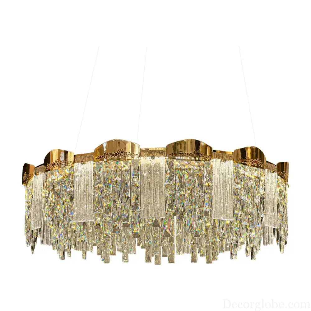 Elegant Modern Circular Crystal Chandeliers - Adding Light Luxury and Creativity to Your Living Room, Dining Room, and More - DecorGlobe