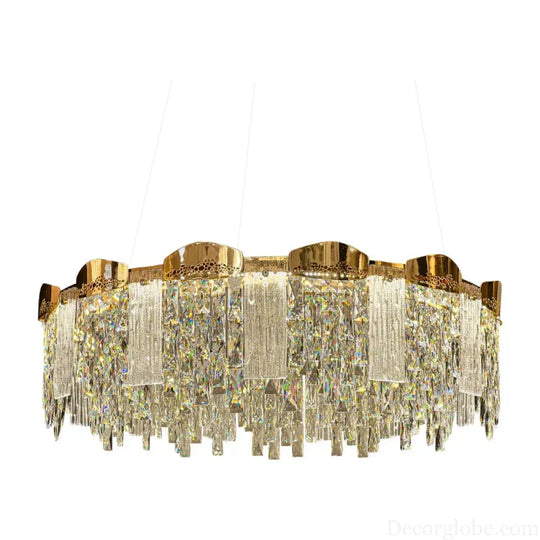 Elegant Modern Circular Crystal Chandeliers - Adding Light Luxury and Creativity to Your Living Room, Dining Room, and More - DecorGlobe