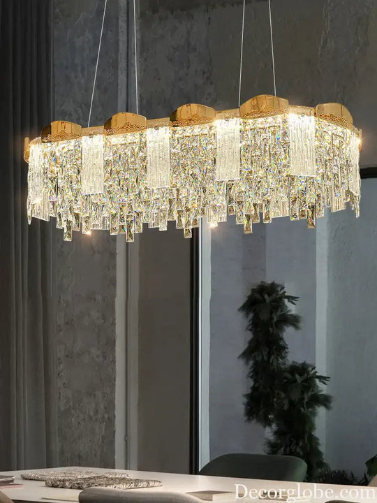 Elegant Modern Circular Crystal Chandeliers - Adding Light Luxury and Creativity to Your Living Room, Dining Room, and More - DecorGlobe