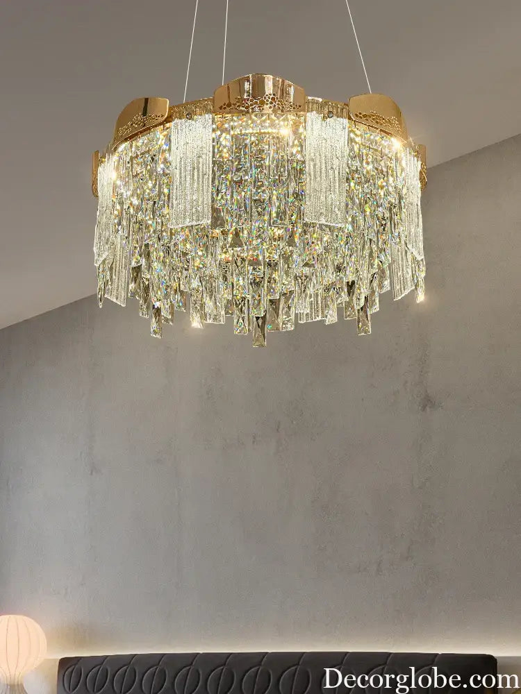 Elegant Modern Circular Crystal Chandeliers - Adding Light Luxury and Creativity to Your Living Room, Dining Room, and More - DecorGlobe