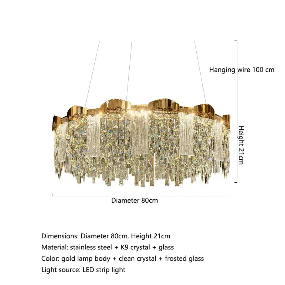 Elegant Modern Circular Crystal Chandeliers - Adding Light Luxury and Creativity to Your Living Room, Dining Room, and More - DecorGlobe