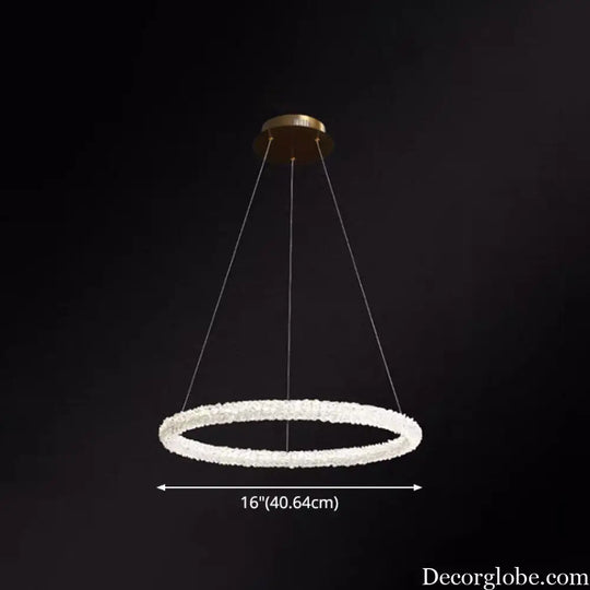 Diana - Modern Crystal Circle Chandelier (Choose Your Size &amp; Tiers) - DecorGlobe