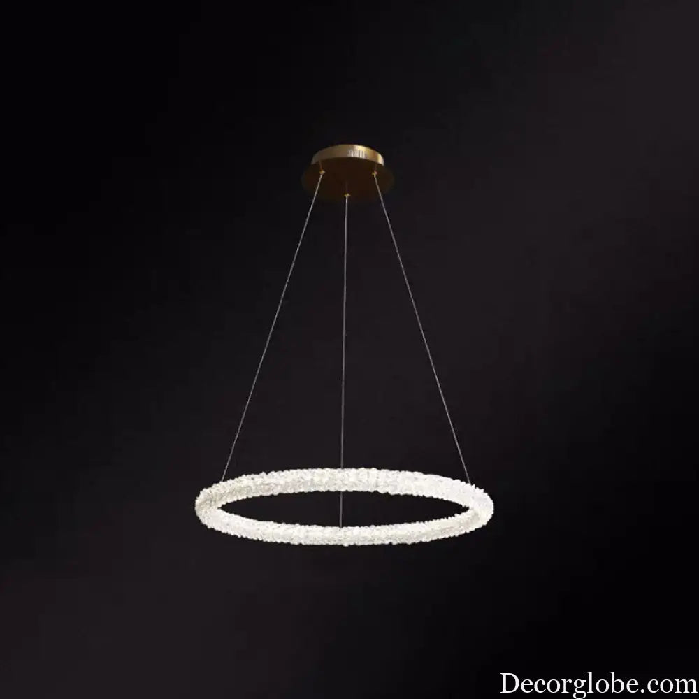 Diana - Modern Crystal Circle Chandelier (Choose Your Size &amp; Tiers) - DecorGlobe