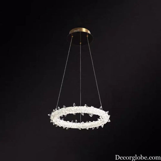 Diana - Modern Crystal Circle Chandelier (Choose Your Size &amp; Tiers) - DecorGlobe