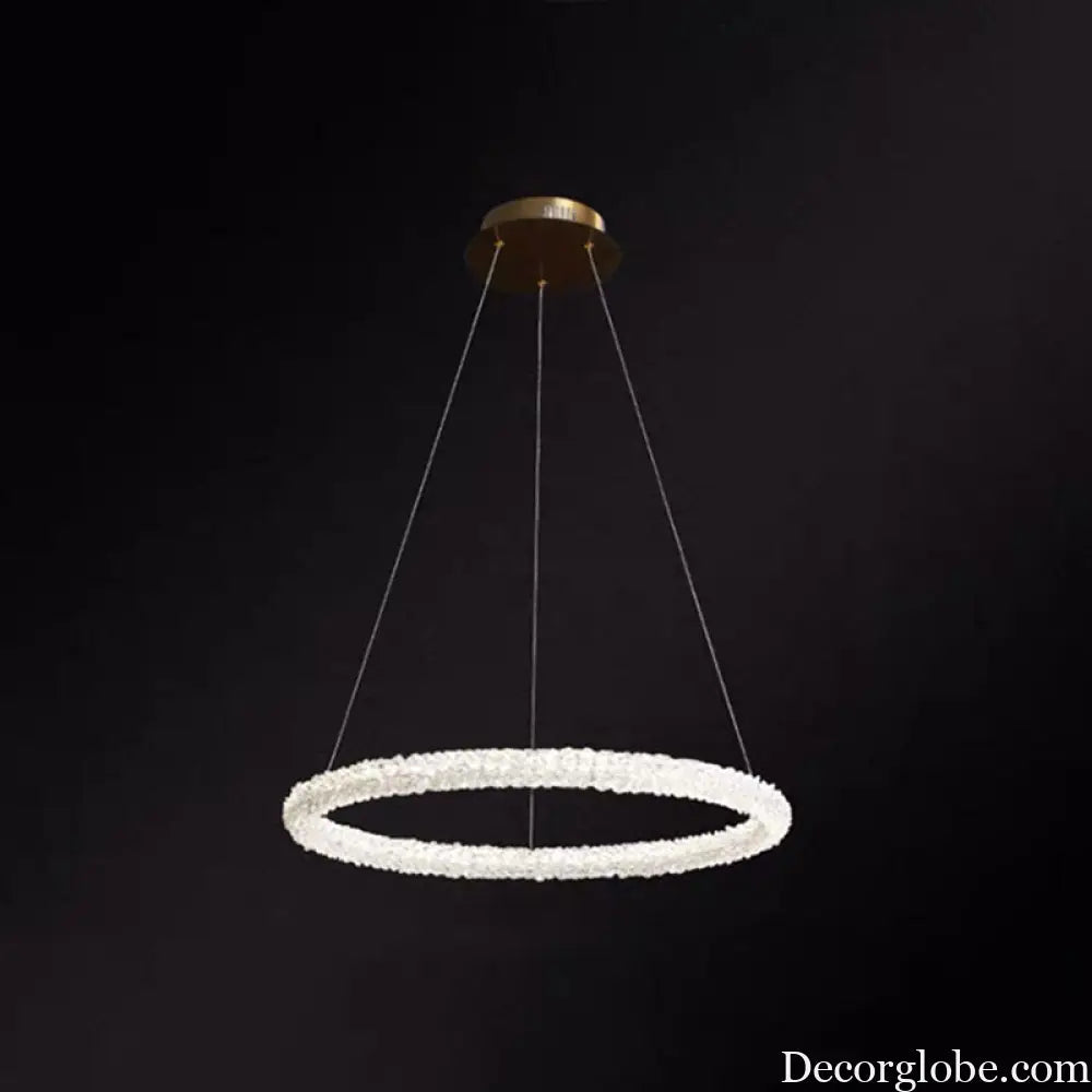 Diana - Modern Crystal Circle Chandelier (Choose Your Size &amp; Tiers) - DecorGlobe