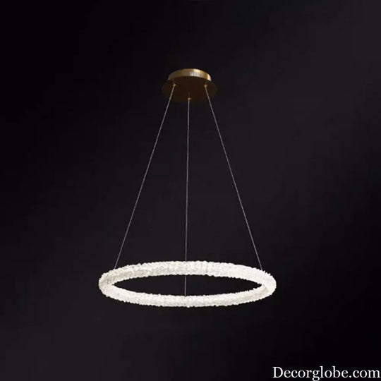 Diana - Modern Crystal Circle Chandelier (Choose Your Size &amp; Tiers) - DecorGlobe