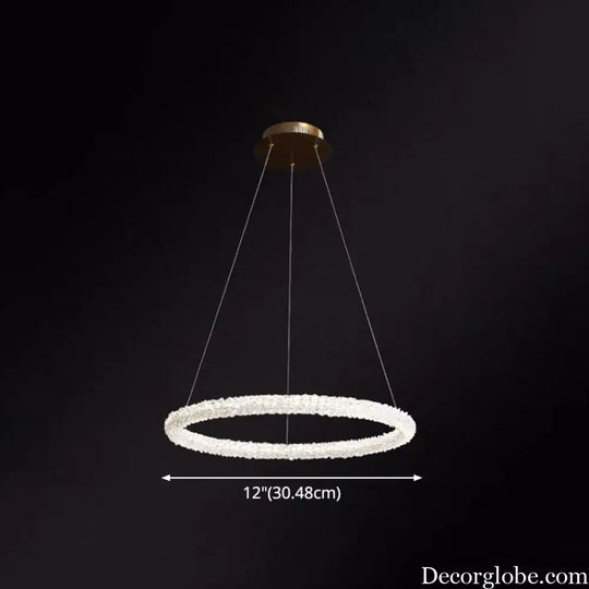 Diana - Modern Crystal Circle Chandelier (Choose Your Size &amp; Tiers) - DecorGlobe
