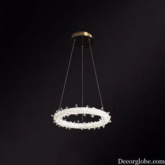 Diana - Modern Crystal Circle Chandelier (Choose Your Size &amp; Tiers) - DecorGlobe