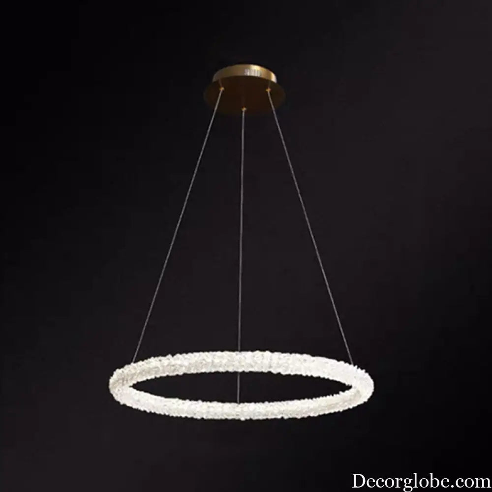 Diana - Modern Crystal Circle Chandelier (Choose Your Size &amp; Tiers) - DecorGlobe