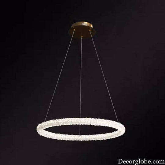 Diana - Modern Crystal Circle Chandelier (Choose Your Size &amp; Tiers) - DecorGlobe
