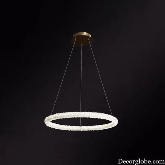 Diana - Modern Crystal Circle Chandelier (Choose Your Size &amp; Tiers) - DecorGlobe