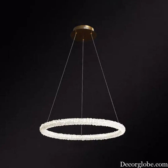 Diana - Modern Crystal Circle Chandelier (Choose Your Size &amp; Tiers) - DecorGlobe