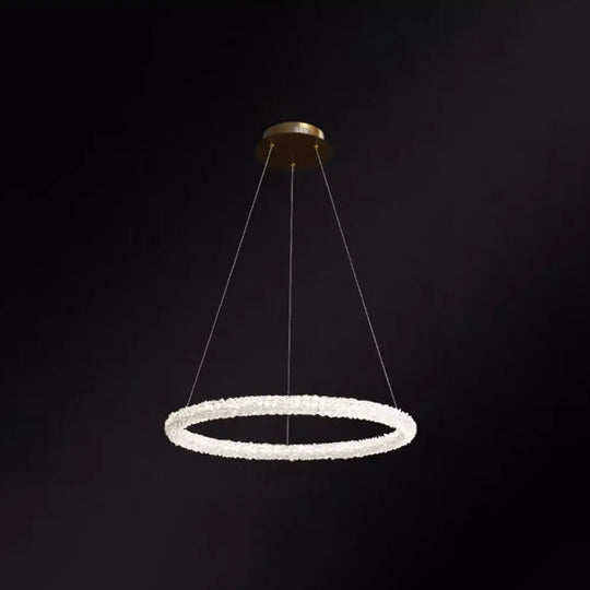 Diana - Modern Crystal Circle Chandelier (Choose Your Size &amp; Tiers) - DecorGlobe