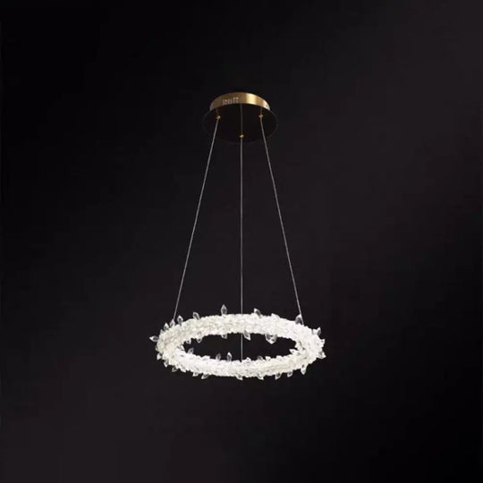 Diana - Modern Crystal Circle Chandelier (Choose Your Size &amp; Tiers) - DecorGlobe