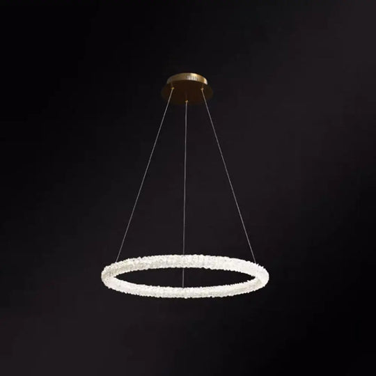 Diana - Modern Crystal Circle Chandelier (Choose Your Size &amp; Tiers) - DecorGlobe