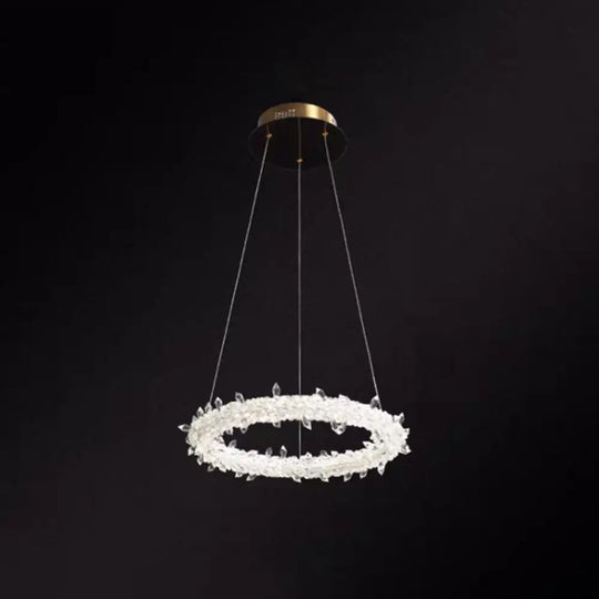 Diana - Modern Crystal Circle Chandelier (Choose Your Size &amp; Tiers) - DecorGlobe