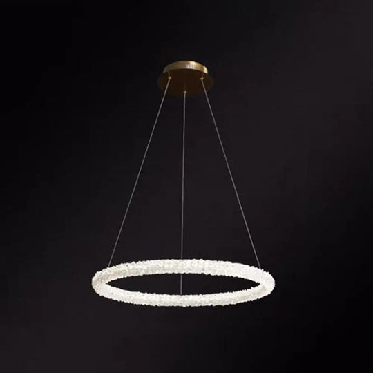 Diana - Modern Crystal Circle Chandelier (Choose Your Size &amp; Tiers) - DecorGlobe
