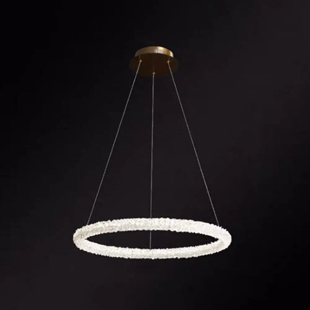 Diana - Modern Crystal Circle Chandelier (Choose Your Size &amp; Tiers) - DecorGlobe